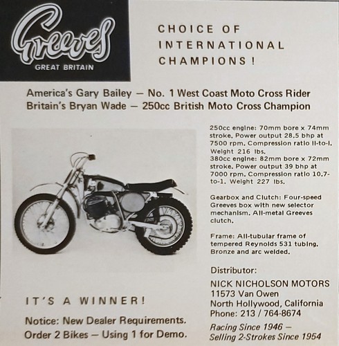 1969 greeves 250 - 1969,