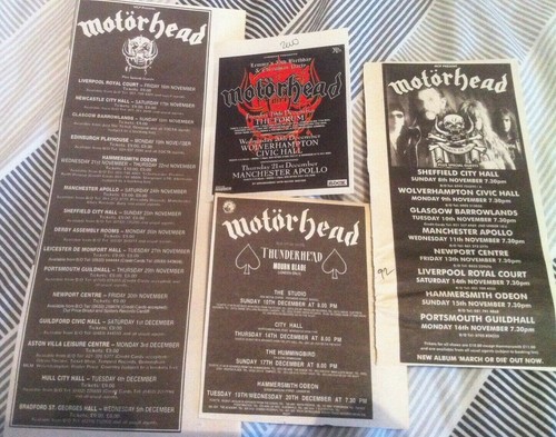 Motorhead tour dates - -, uk