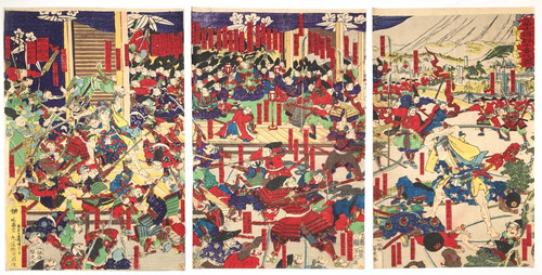 Yoshitora woodblock print - yoshitora,