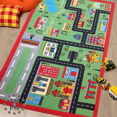 Green town area - town, 80x120cm