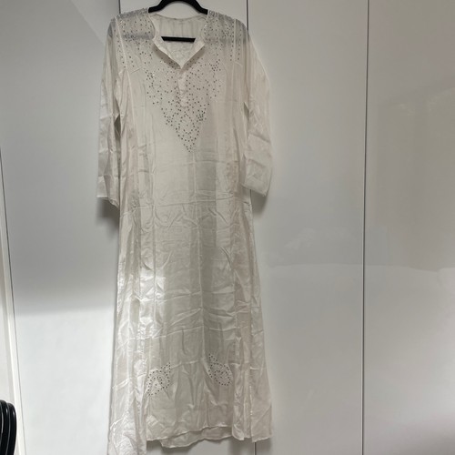 Long ivory silk - long,