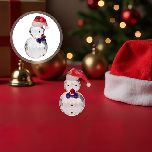 Glass snowman decor christmas - snowman, decor: