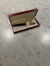 Parker Burgundy, Gold Fountain Pen Original Box 14k 1/8 Gold Filled Made In USA