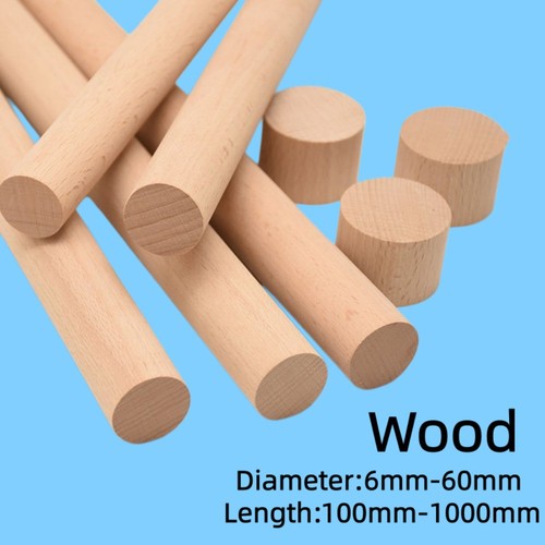 Wooden dowel rod 6mm - wooden, 6mm-60mm