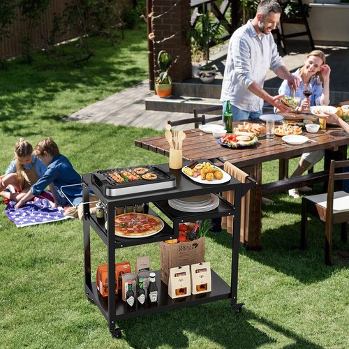 Portable grill cart - portable,