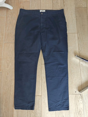 Mens navy blue trousers - mens, m&s