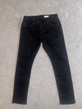 AllSaints All  Black “Rex” Slim-Fit Button Up Jeans W32/L32 