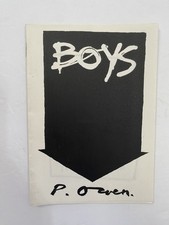 Boys by P. Owen (UK 1980s Underground Mini Comic – Fast Fiction Era Rare)