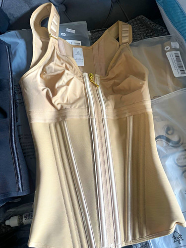 Shapese beige boned zip - shapese,