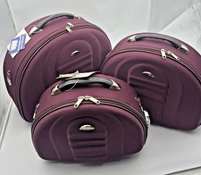 Set Of 3 Burgundy Vintage