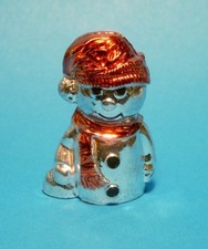 5 METALLISED SNOWMAN CHRISTMAS