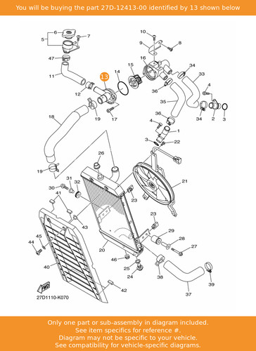 Yamaha cover thermostat - yamaha, cover,