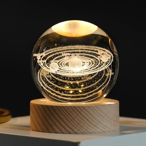 Solar system crystal - 3d,