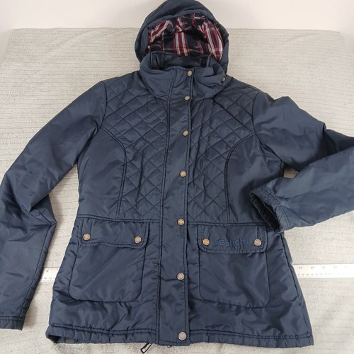 Bench womens coat hooded navy - coat,