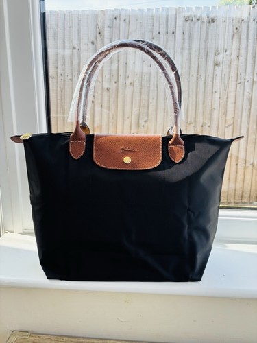 Black large longchamp bag - black,