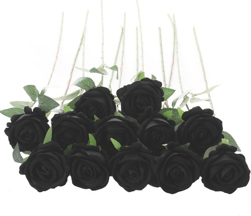 Black artificial velvet - 15,