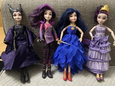 Disney Descendants Dolls Mal Evie Malificent With Shoes & Accessories   💜💙🖤