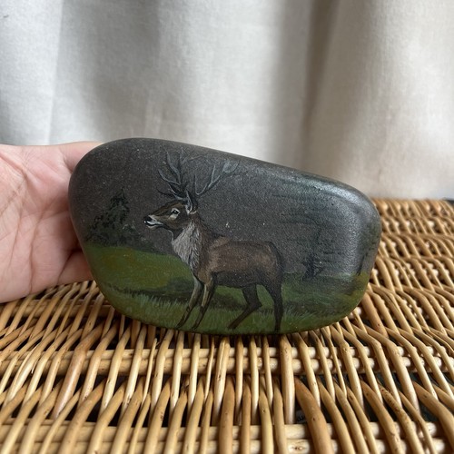 Beautiful hand painted pebble - hand,