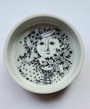 Bjorn Wiinblad small dish Nymollie Denmark 3029, in Black and neutral.