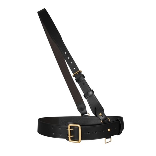 Golden brass buckle sam - golden, browne
