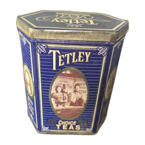 Vintage tetley tea tin - tetley,