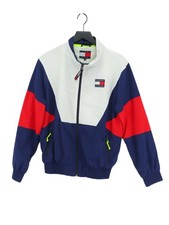 Tommy Hilfiger Women's Jacket S Blue Polyester with Polyamide Windbreaker