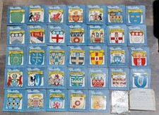 JobLot  x 34 Very Rare 1964 Decorettes County Ciests Stickers - orignal invoice