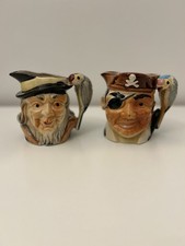 Vintage Pirate Toby Jug Set