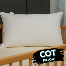 Cot Bed Pillows Baby Toddler Junior Kids Anti-Allergy Hollowfiber Pillows40x60cm