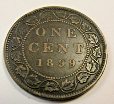 1899 Canada One Cent Queen Victoria  #