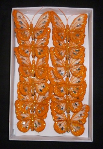 8cm glitter jewelled - x,