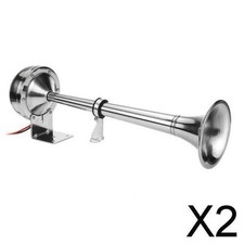 2X 12v Marine Horn Stainless