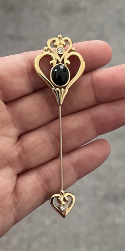 Vintage gold tone black - tone,