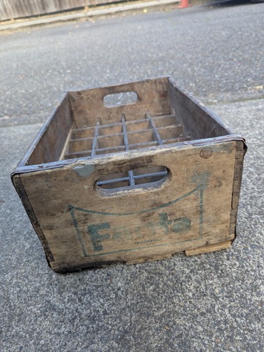 Vintage fanta soda drink wood - soda,