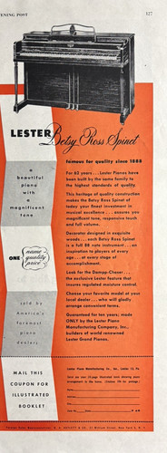 1950 lester piano - lester,