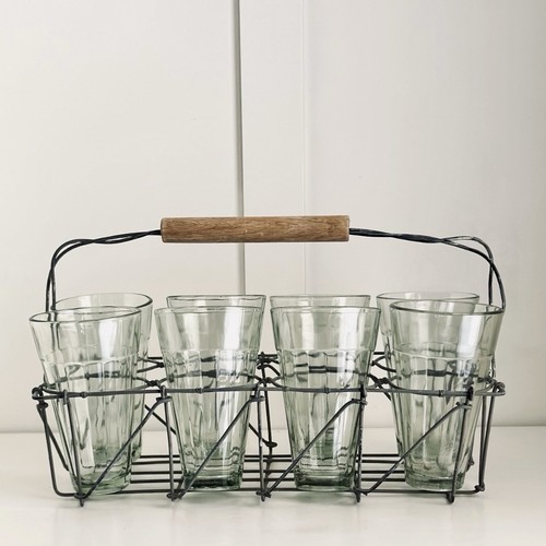 Beverage caddy set glasses - set, 8