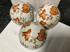 3 CERAMIC CARPET BALLS ORANGE