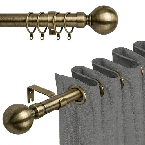 Extendable metal curtain - extendable, pole