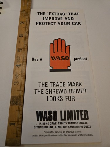 Vintage 1960s waso - waso, car