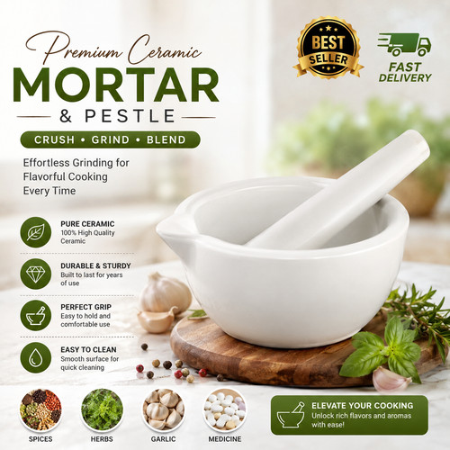 Pestle mortar set - mortar, spice