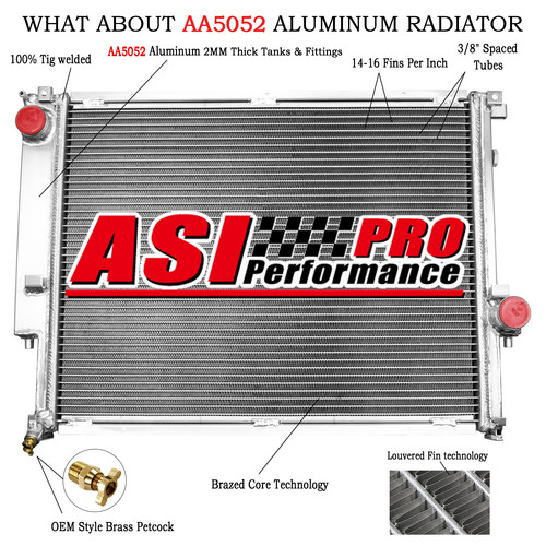 Row aluminium radiator for - 2,