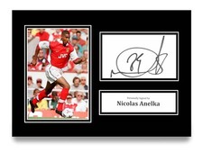 Nicolas Anelka Signed A4 Photo