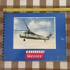VINTAGE 1958 WESSEX WESTLAND HELICOPTERS MANUFACTURERS Sales/technical BROCHURE