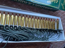Vintage Shades Gold Candle Clip Fairy Lights 20 Christmas Tree 90s New Old Stock