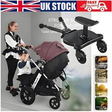 Universal Kids Buggy Stroller Seat Step Board Stand Wheeled Pushchair Connector