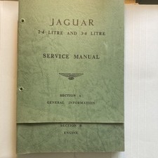 Jaguar 2.4L & 3.4L Mark 1 Service Manual