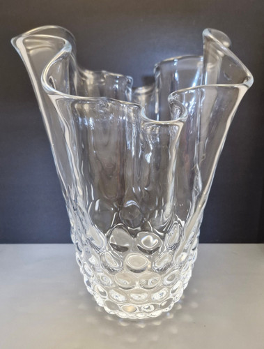 Glass vase hob nail large - hob,