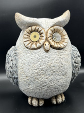 Vtg Large Ceramic Stone Owl
