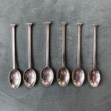 6 Seal top vintage EPNS Silver Plated Tea Spoons