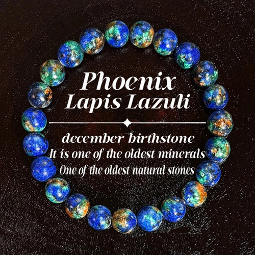 Phoenix lapis lazuli beaded - lapis,